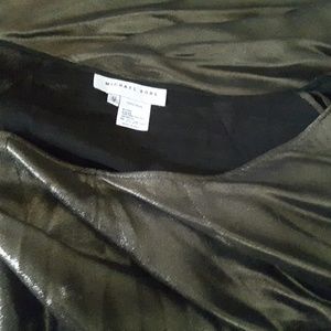 Michael Kors wrap skirt w matching sheer top